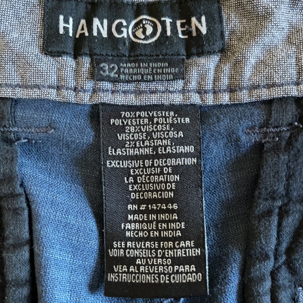 Hang Ten men’s shorts size 32 color Dark Blue - Picture 2 of 6